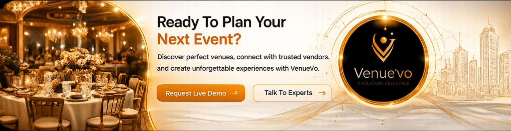 Ready To Plan Your Next Event with VenueVo — discover venues, connect with vendors, and create unforgettable experiences